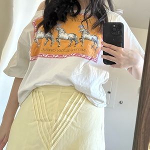 Horses Graphic Crop Tee